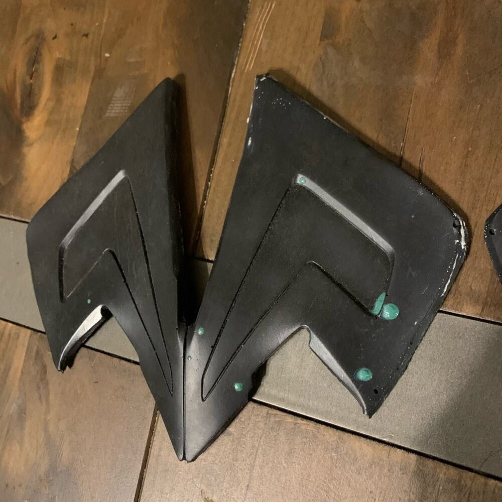 Latex batman cosplay boot tops
